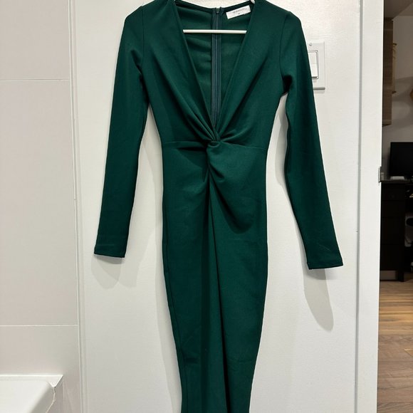 NWOT Hello Molly Too Epic Midi Dress Green - Picture 3 of 5